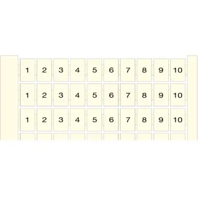 Terminal marker for terminal block, 1SNA234016R1500 - 1