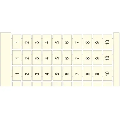 Terminal marker for terminal block, 1SNA234049R0600 - 1