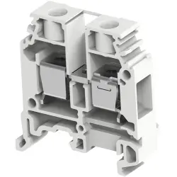 Screw terminal block, screw connection, 10 mm², 2 pole, 57 A, 8 kV, white, 1SNA400190R0100