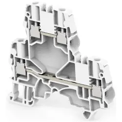 Screw terminal block, screw connection, 4.0 mm², 4 pole, 29 A, 8 kV, gray, 1SNK505210R0000