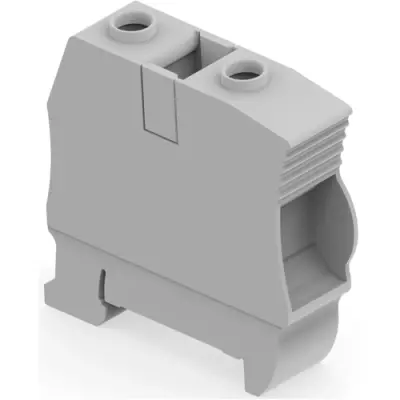Screw terminal block, screw connection, 35 mm², 2 pole, 125 A, 8 kV, gray, 1SNK516010R0000 - 1