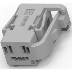 Socket, 4 pole, straight, 2 rows, gray, 2035077-3