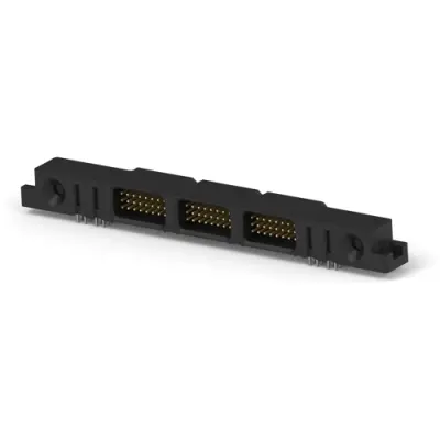 Connector, 76 pole, angled, black, 2085123-1 - 1