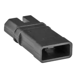 Socket, 2 pole, straight, black, 2103170-1