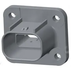 Connector, 2 pole, straight, orange, 2103247-4