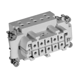 Socket contact insert, 4, 10 pole, unequipped, crimp connection, 2-1103637-3