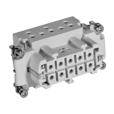 Socket contact insert, 4, 10 pole, unequipped, crimp connection, 2-1103637-3 - 1