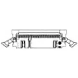 Pin header, 44 pole, 2 rows, pitch 2.54 mm, IDC connection, pin header, tin-plated, 2-111494-3