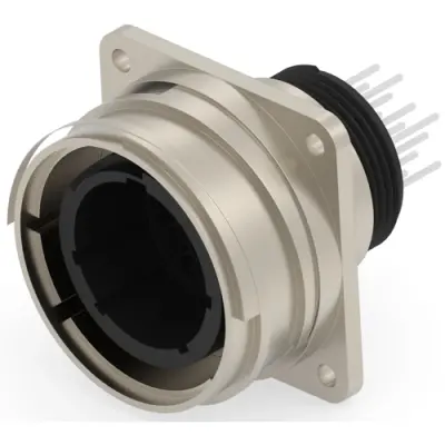 Circular connector, 16 pole, crimp connection, straight, 213734-2 - 1