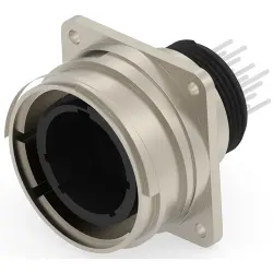 Circular connector, 16 pole, crimp connection, straight, 213734-2