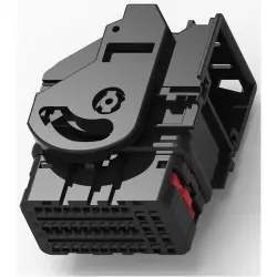 Socket, 48 pole, angled, 4 rows, black, 2137489-1