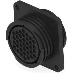 Circular connector, 37 pole, crimp connection, straight, 213864-1