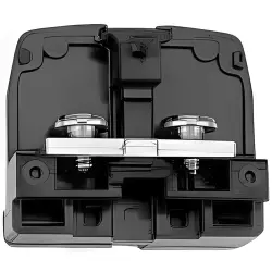 Terminal block, screw connection, 2 pole, 35 A, black, 2-1437390-7
