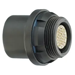 Circular connector, 4 pole, solder cup, push pull, straight, 2157468-1