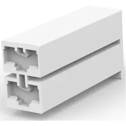 Insulating grommet, 2 pole, nylon, UL 94V-0, natural, 2-172210-1