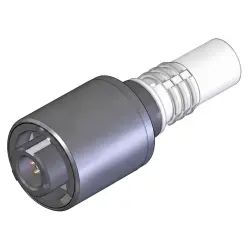 Circular connector, 7 pole, solder cup, bayonet locking, straight, 2174220-2