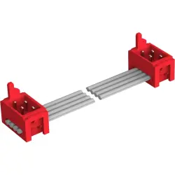 Connection cable, 0.15 m, plug angled to plug angled, 0.081 mm², AWG 28, 2205066-2