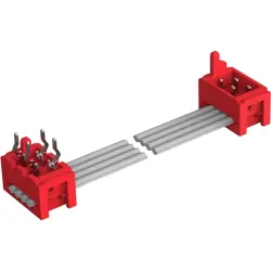 Connection cable, 0.075 m, plug angled to plug angled, 0.081 mm², AWG 28, 2205075-1