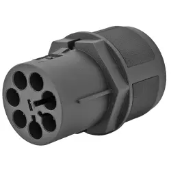Circular connector, 7 pole, crimp connection, straight, 2213242-1