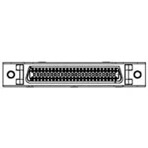 D-Sub socket, 20 pole, straight, solder pin, 2-2232304-1 - 1