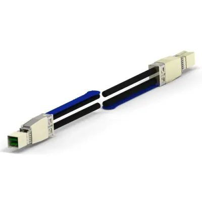 Connection cable, 1 m, plug straight to plug straight, 0.081 mm², AWG 28, 2-2337815-2 - 1