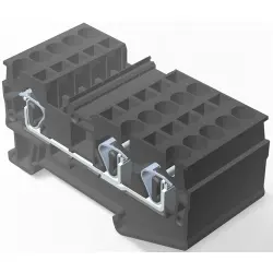 Spring terminal block, quick connection, 0.08-4.0 mm², 1 pole, 30 A, 8 kV, black, 2271560-5