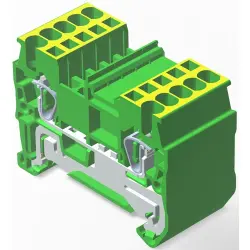 Spring terminal block, quick connection, 0.08-1.5 mm², 1 pole, green, 2271574-1