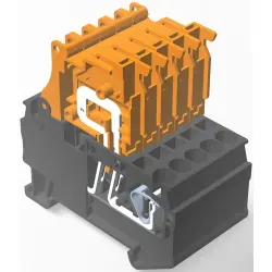 Spring terminal block, quick connection, 0.08-4.0 mm², 1 pole, 10 A, 6 kV, black, 2271582-1