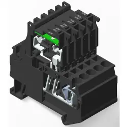 Spring terminal block, quick connection, 0.08-4.0 mm², 1 pole, 10 A, 4 kV, black, 2271584-1