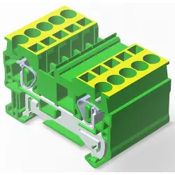 Spring terminal block, quick connection, 0.08-4.0 mm², 1 pole, green, 2271586-1