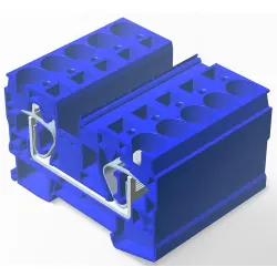 Spring terminal block, quick connection, 0.2-16 mm², 1 pole, 65 A, 8 kV, blue, 2271591-2