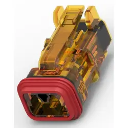 Connector, 2 pole, straight, 1 row, natural, 2286003-3