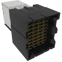 Male connector, 64 pole, pitch 3.9 mm, angled, 2298081-1