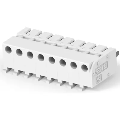 PCB terminal, 8 pole, pitch 5 mm, AWG 24-18, 5 A, push-in, natural, 2319461-8 - 1