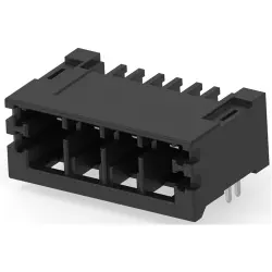 PCB terminal, 4 pole, pitch 5 mm, 16 A, pin, black, 2336490-4