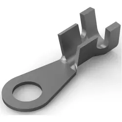 Uninsulated ring cable lug, 3.0-6.0 mm², AWG 12 to 10, 5.3 mm, 280267-2