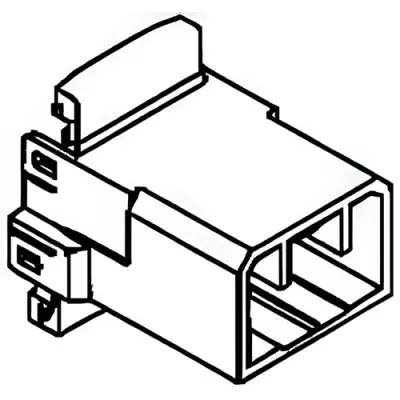 Plug, 18 pole, straight, 2 rows, natural, 282372-1 - 1