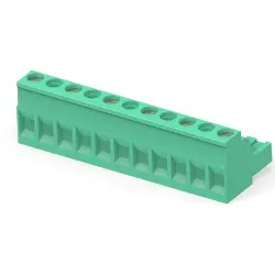 PCB terminal, 6 pole, pitch 10.16 mm, AWG 30-12, 15 A, cage clamp, green, 282809-6