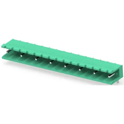 PCB terminal, 8 pole, pitch 10 mm, AWG 30-12, 15 A, pin, green, 282817-8 - 1
