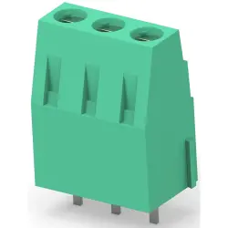 PCB terminal, 3 pole, pitch 5 mm, AWG 30-16, 13.5 A, cage clamp, green, 282880-3