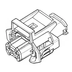 Connector, 3 pole, straight, 1 row, black, 2-936060-1