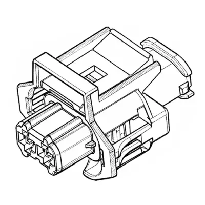 Connector, 3 pole, straight, 1 row, black, 2-936060-1 - 1