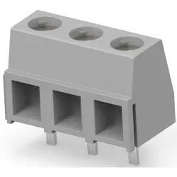 PCB terminal, 3 pole, pitch 5 mm, AWG 30-16, 13.5 A, cage clamp, gray, 3-1546216-3
