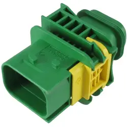 Plug, 2 pole, straight, 1 row, green, 3-1564544-1