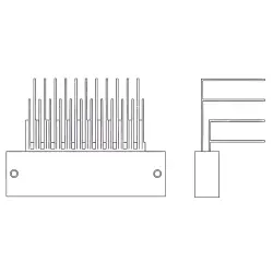 D-Sub socket, 51 pole, angled, solder pin, 3-1589680-4
