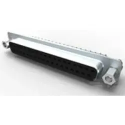 D-Sub socket, 37 pole, standard, straight, solder pin, 3-1634225-2
