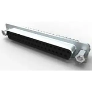 D-Sub socket, 37 pole, standard, straight, solder pin, 3-1634225-2 - 1