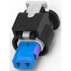 Socket, 2 pole, straight, 1 row, blue, 3-1718643-1