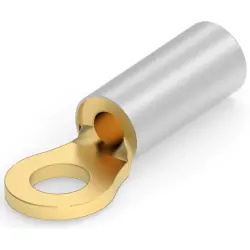 Uninsulated ring cable lug, 0.26-2.65 mm², AWG 22 to 16, 3.02 mm, 322363-1