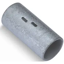 Butt connector, uninsulated, gray, 83.06 mm, 324471